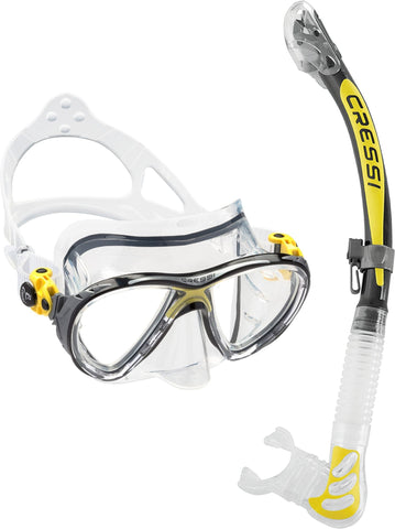 Cressi Big Eyes Evolution + Alpha Ultra Dry Combo - Scuba, Snorkelling