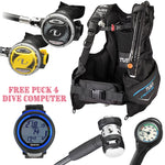 Tusa Crestline Set + FREE PUCK4 Dive Computer