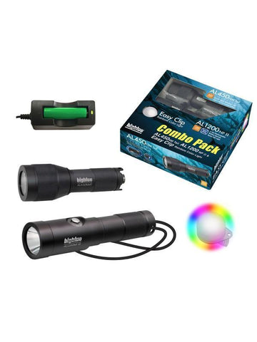 Torches - BIGBLUE Combo Pack: AL1300NP-II + AL450NT + Rainbow EZ Clip